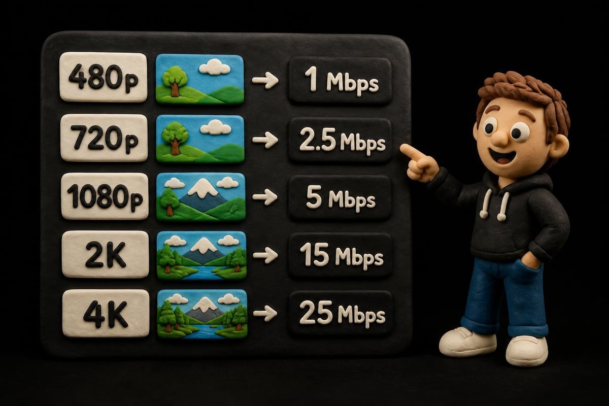 Bandwidth requirements comparison