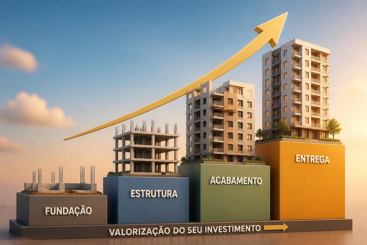 Valorização de apartamentos durante construção