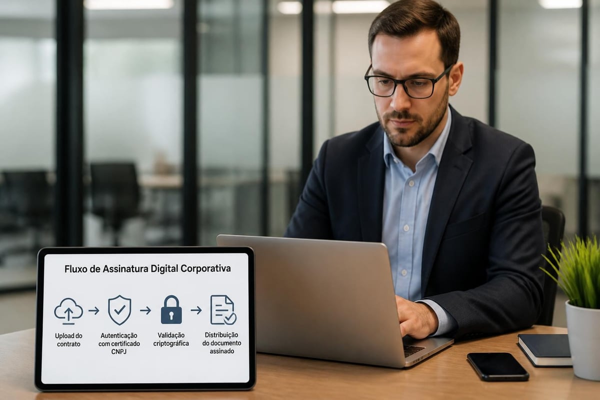 Assinatura digital de contratos empresariais