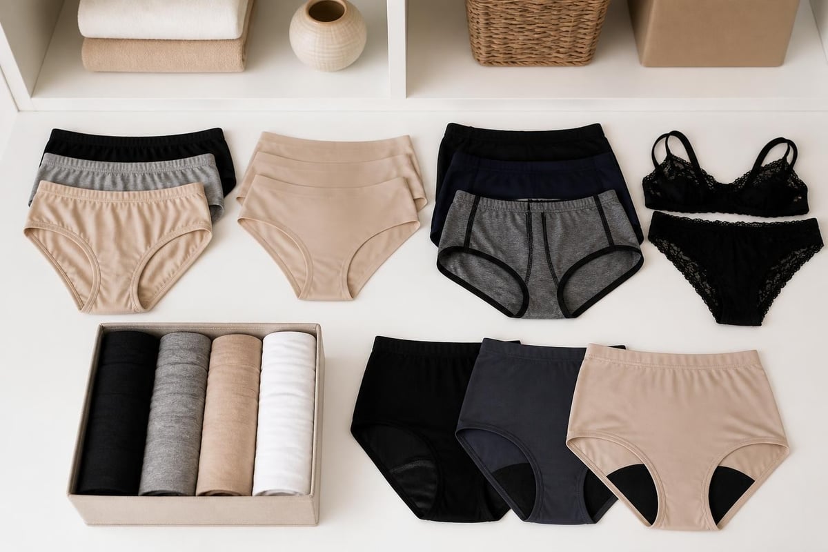 Underwear wardrobe organization
