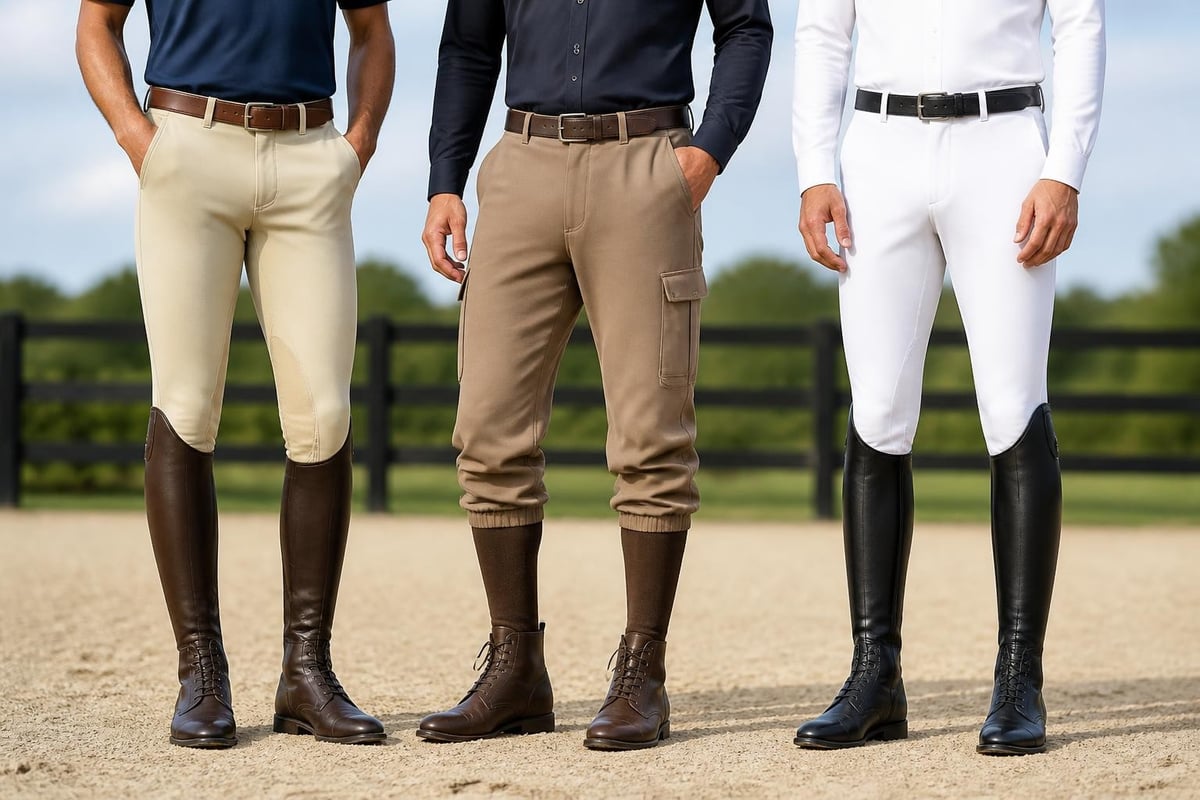Types of men's riding pants