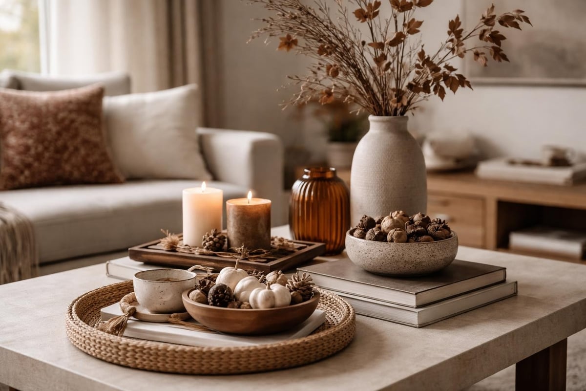 Coffee table layering technique