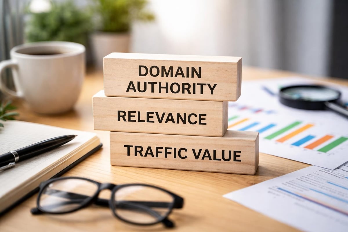 Link building quality metrics