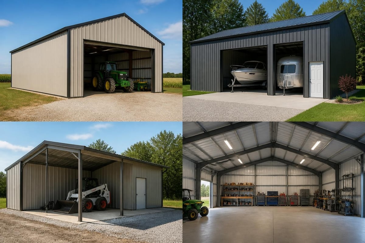 Metal storage building applications