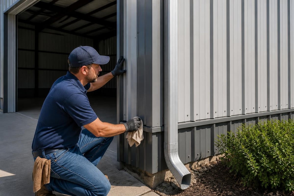 Metal storage building maintenance