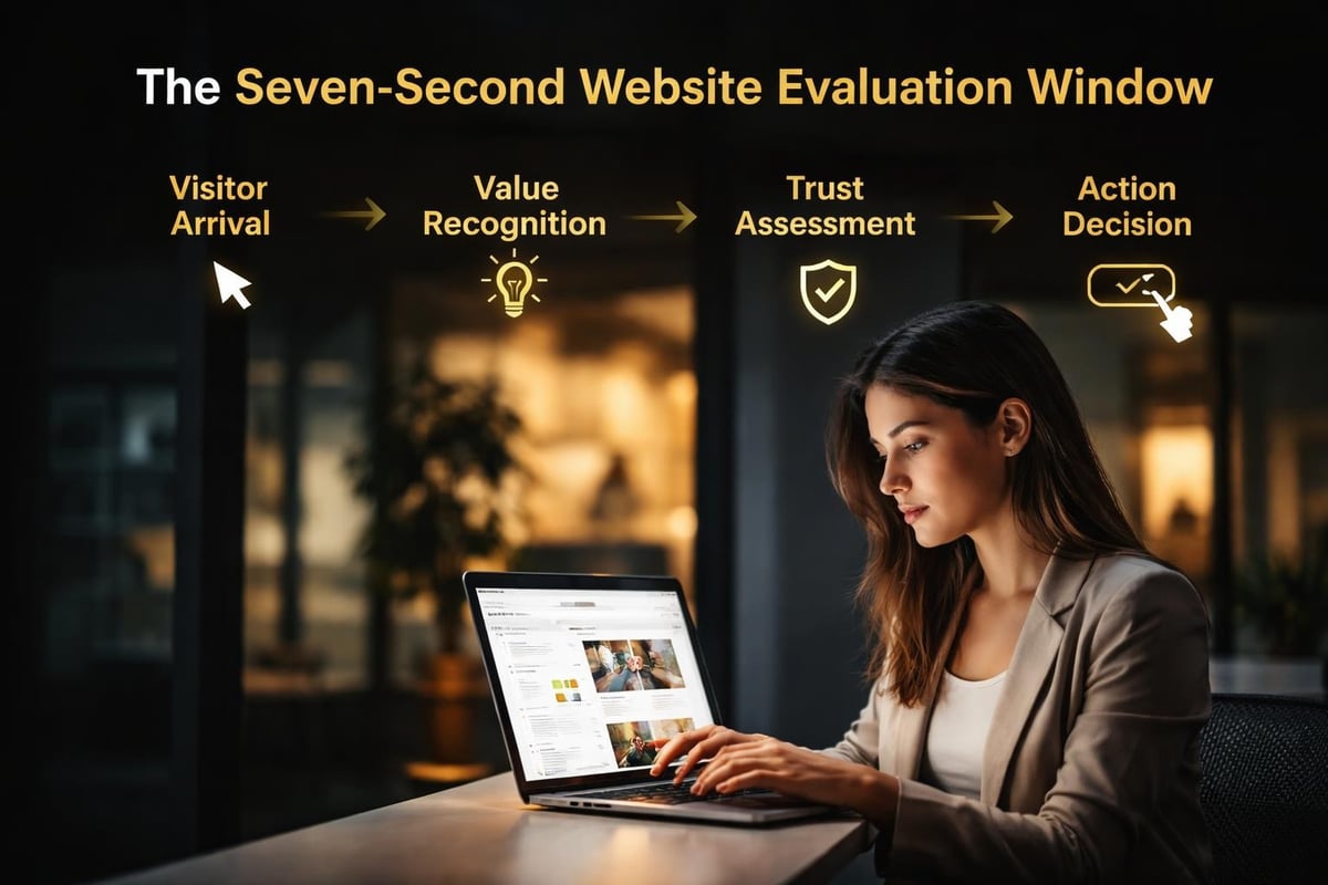 Website visitor decision journey