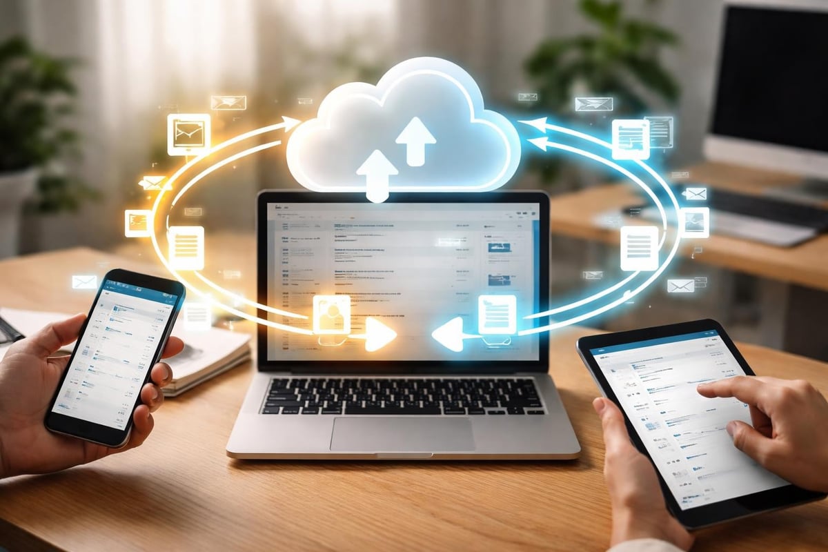 Bidirektionale Synchronisation zwischen Geräten