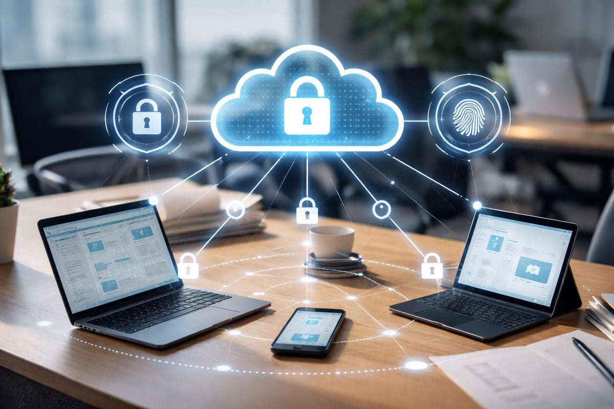 Sicherheitsarchitektur der Synchronisation