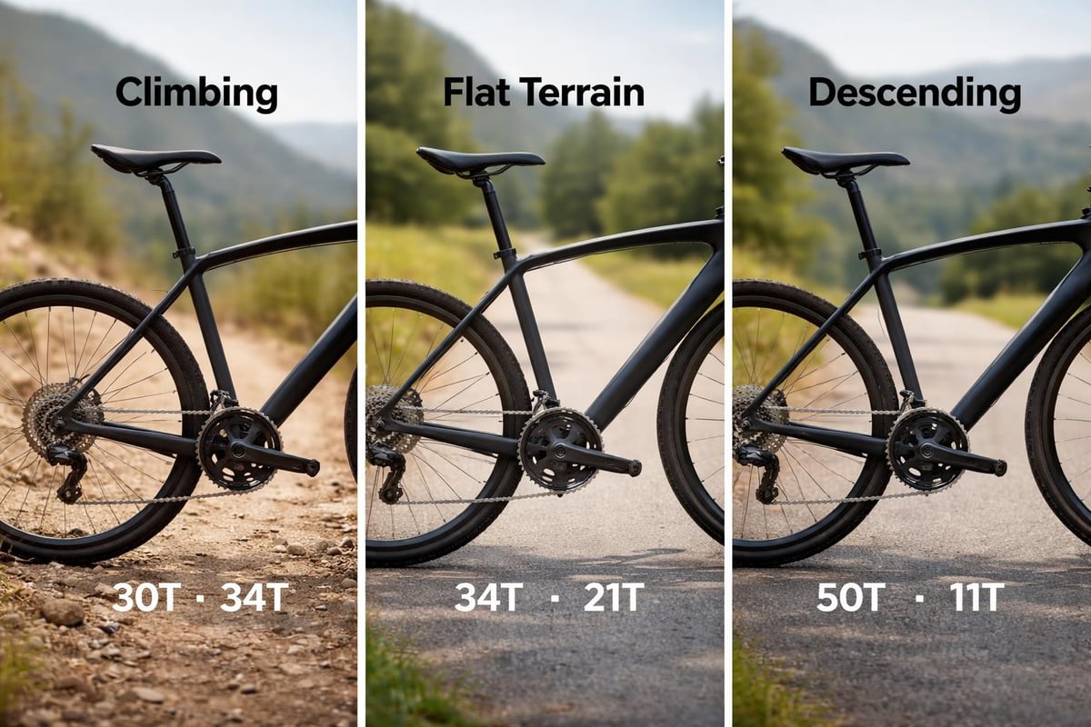 Bicycle gear ratio comparison