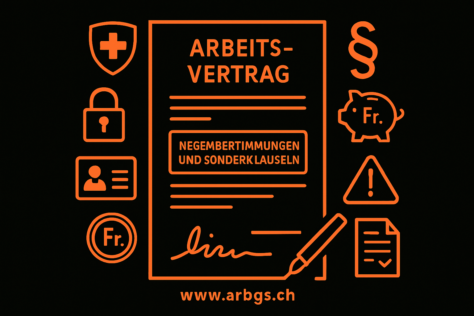 Nebenbestimmungen und Sonderklauseln