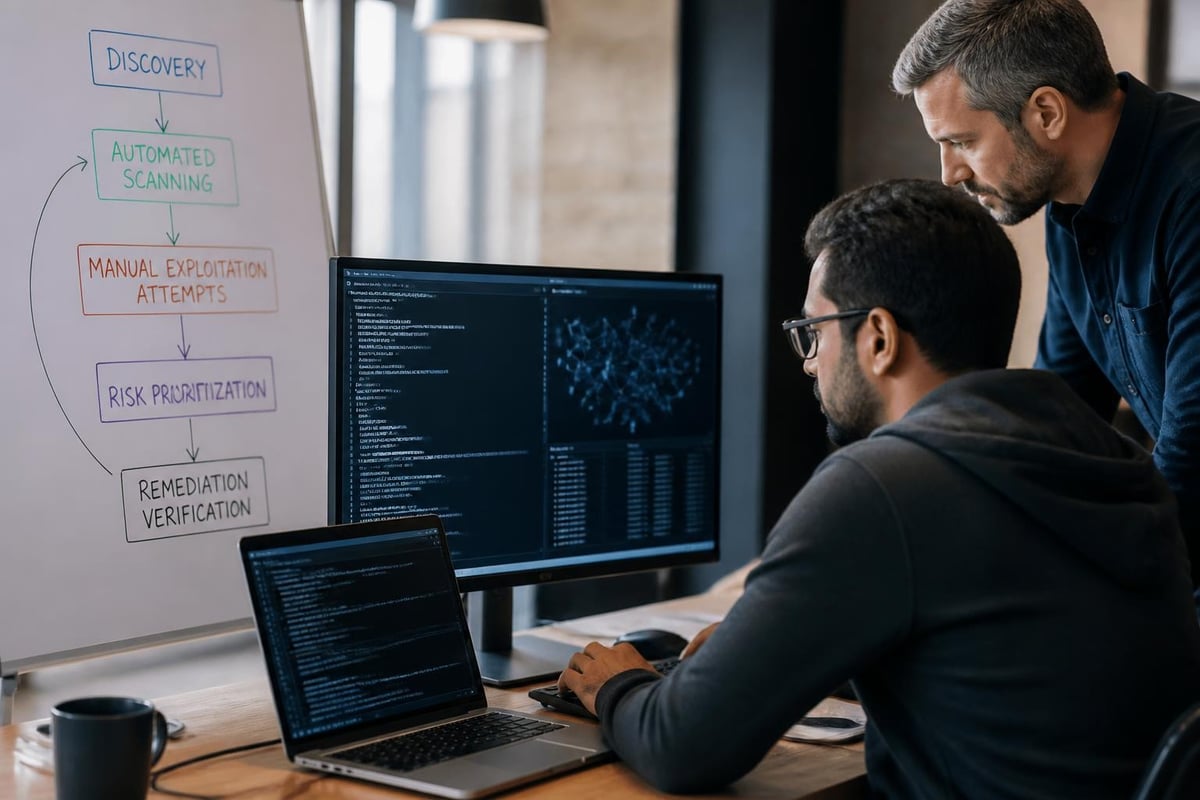 Vulnerability testing workflow