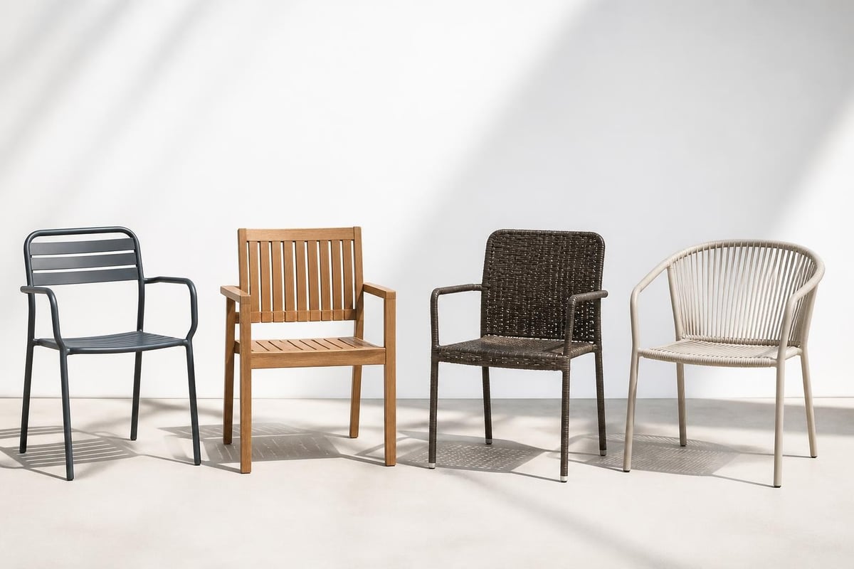 Material comparison for outdoor chairs