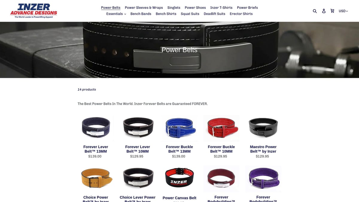 8 Unique Gift for Powerlifter Ideas to Impress in 2025 - Inzer Forever Lever Belt