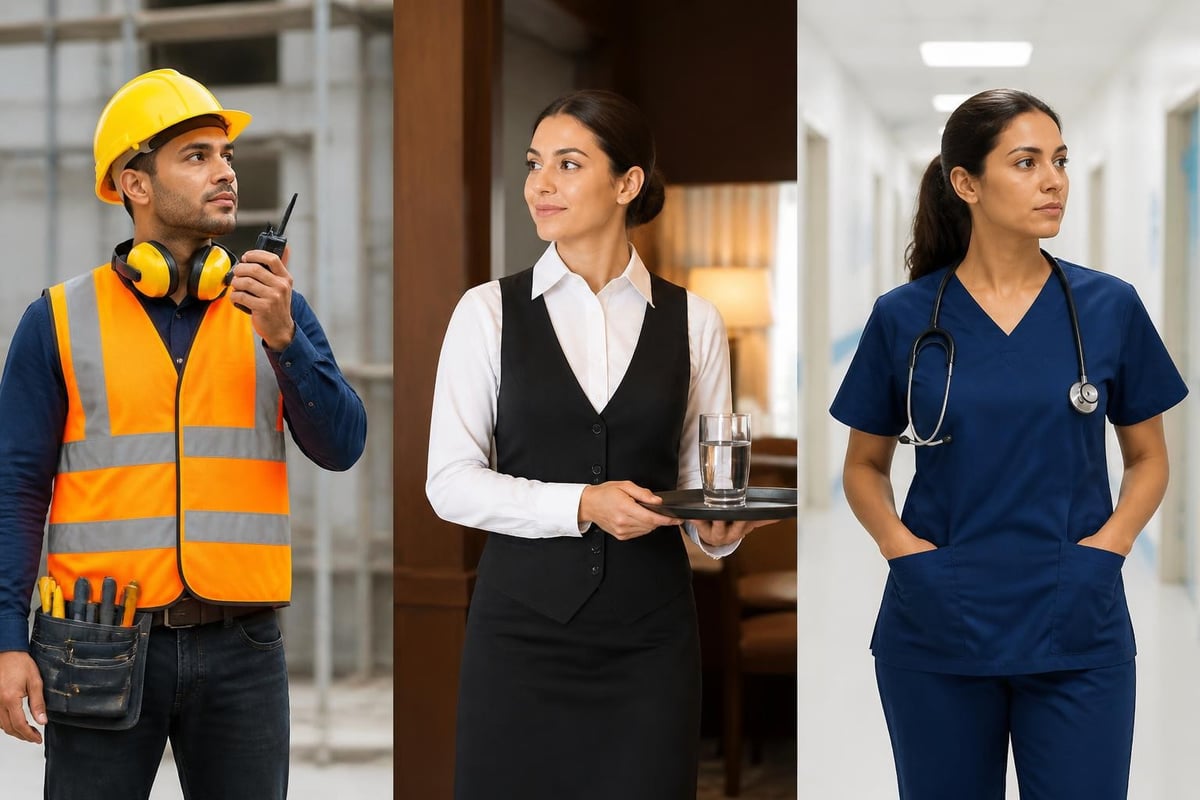 Industry workwear requirements matrix