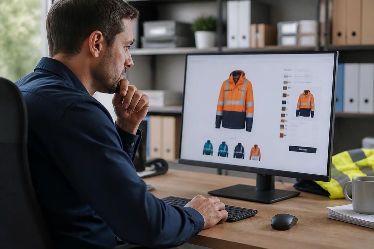 Online workwear shopping journey