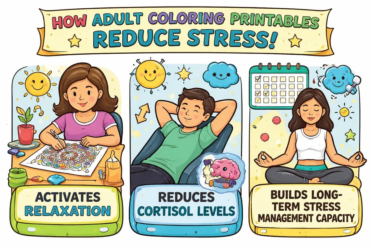Mental health benefits of adult coloring