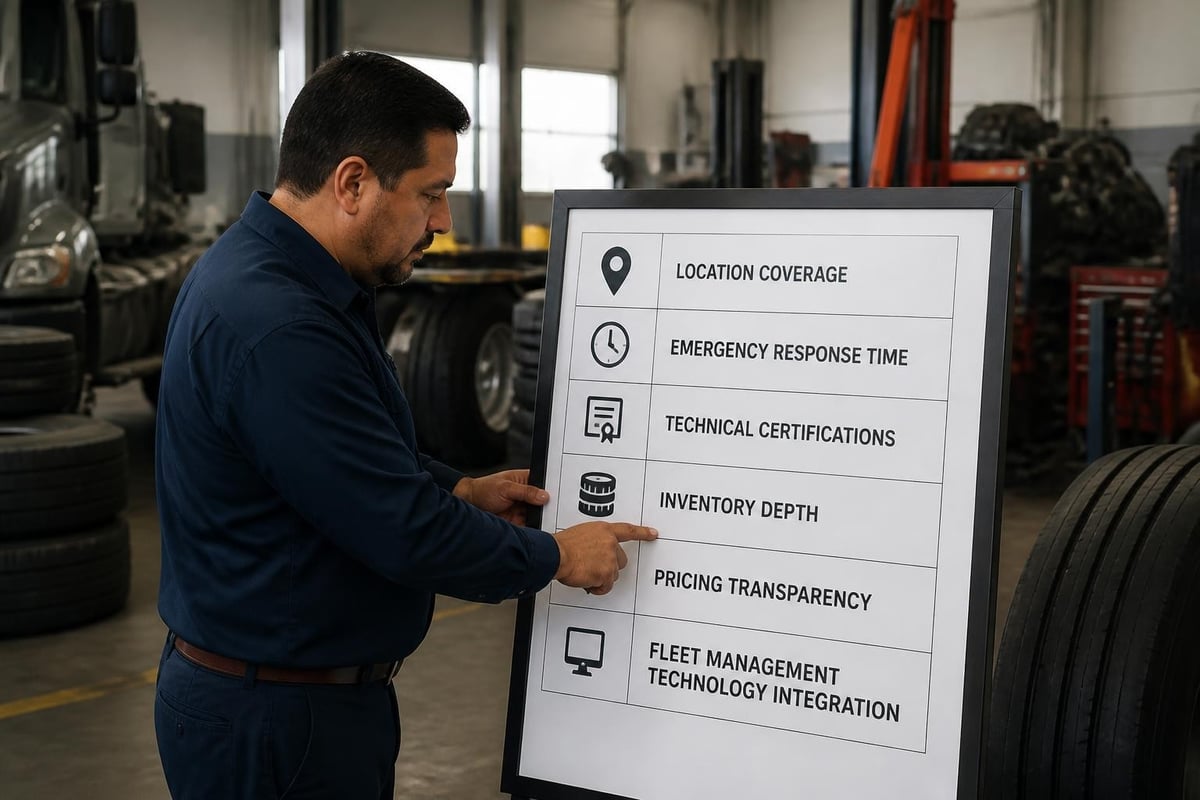Tire shop evaluation criteria