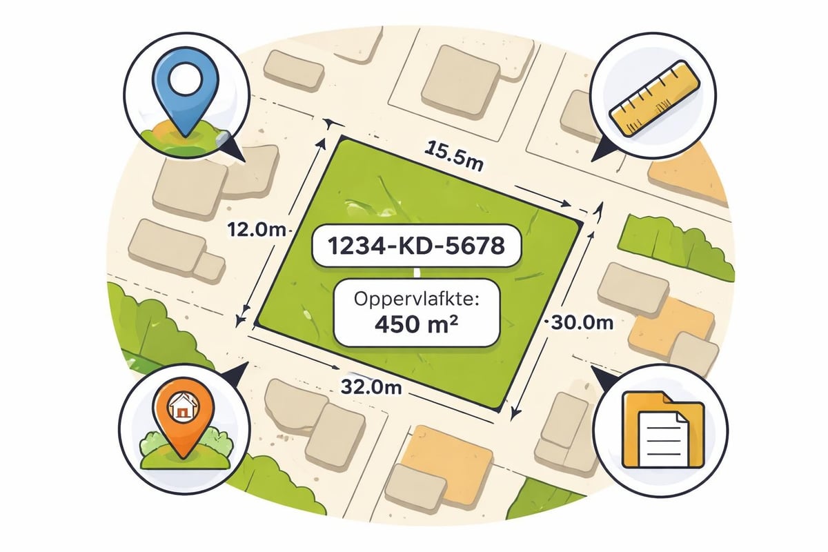 Kadastrale kaart componenten