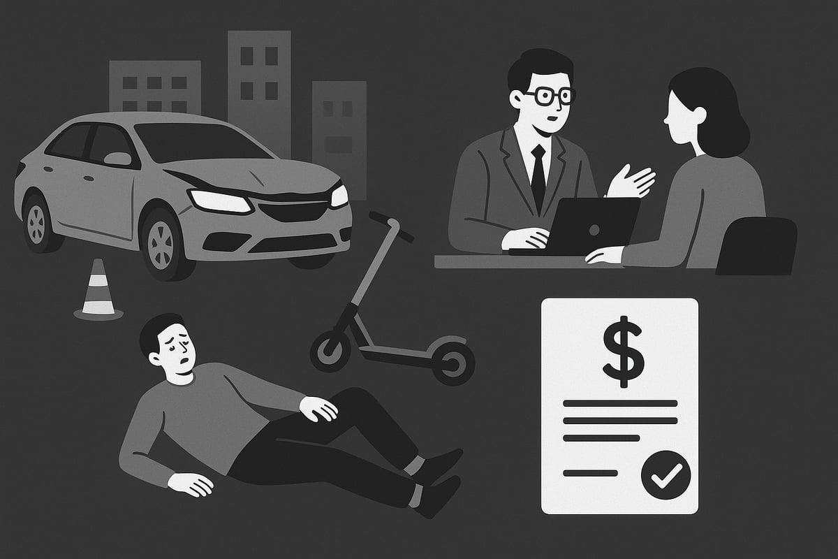 2025년 기준 이면도로 교통사고 합의금 산정 기준