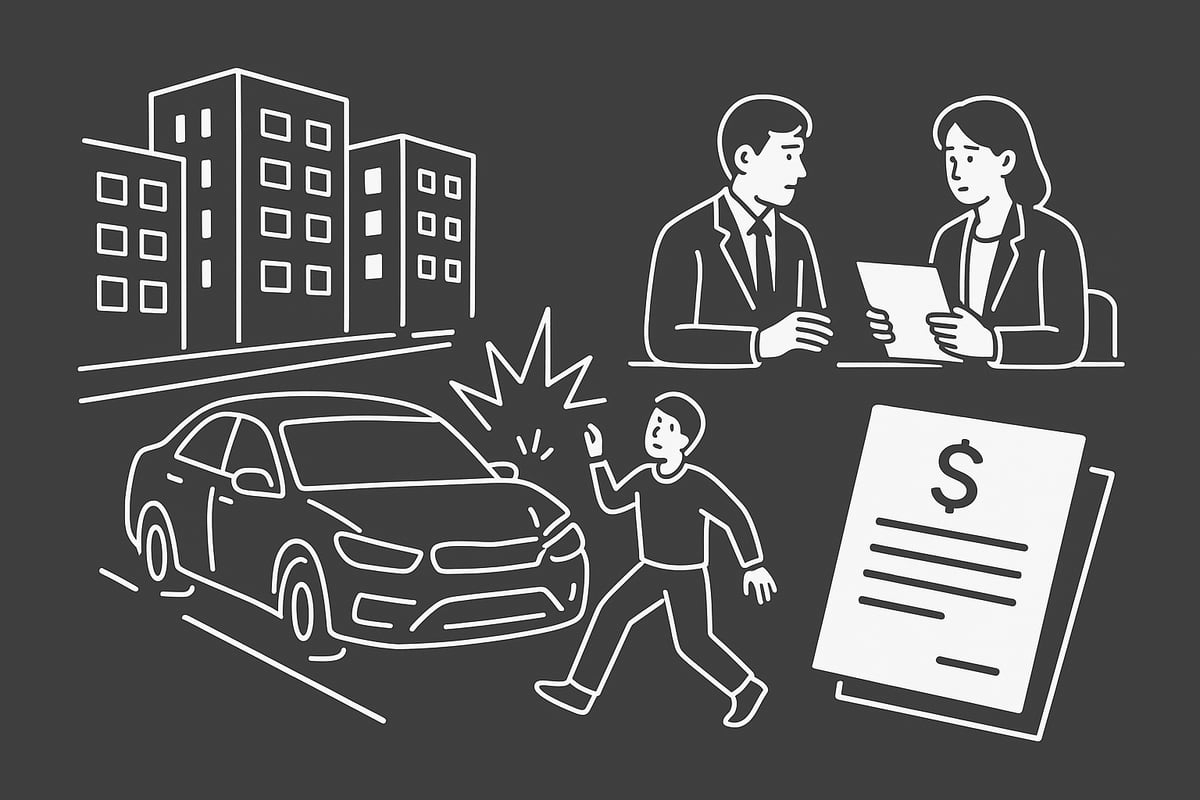 이면도로 교통사고 실제 합의금 사례 분석