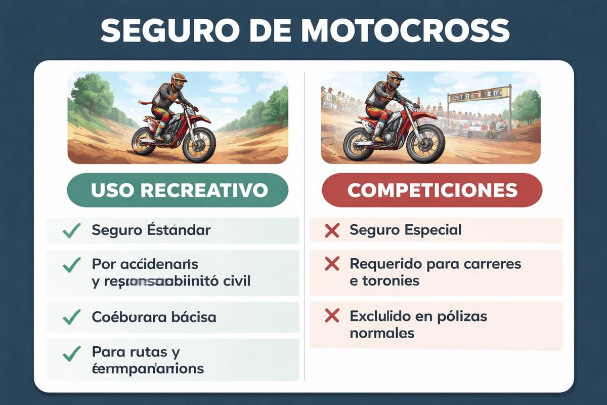 Seguros Moto de Campo: Guía Completa 2026 1 Moto de campo competición seguro