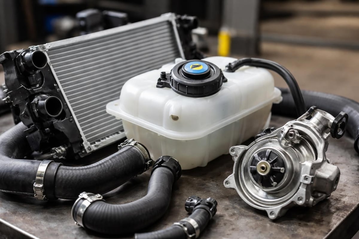 Porsche coolant system components