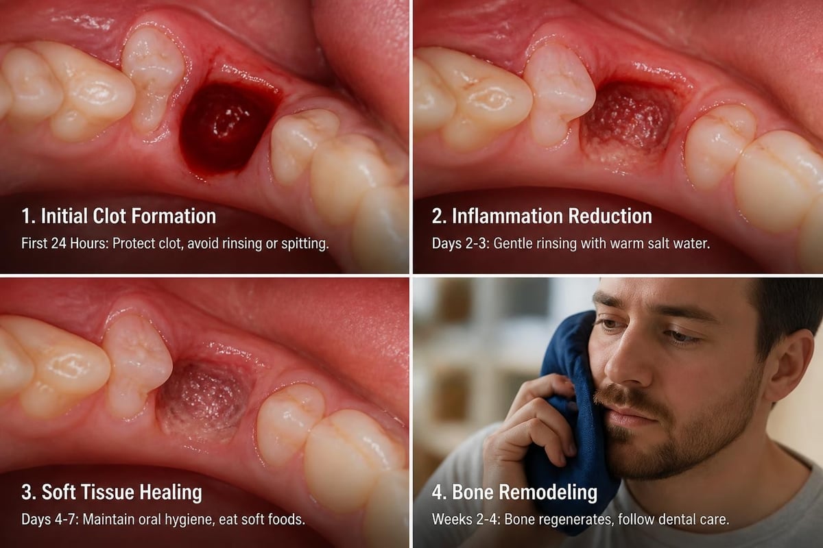 Post-extraction recovery timeline