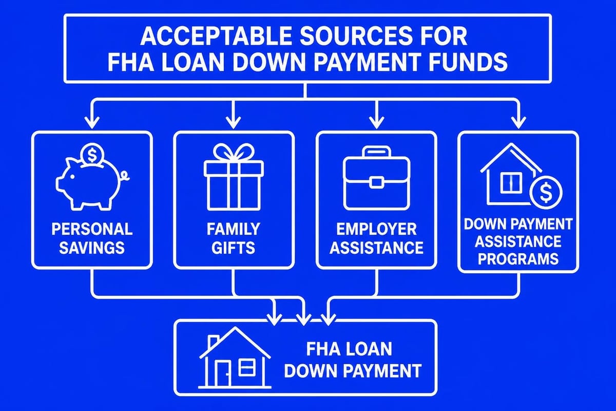 Down payment funding sources for FHA loans