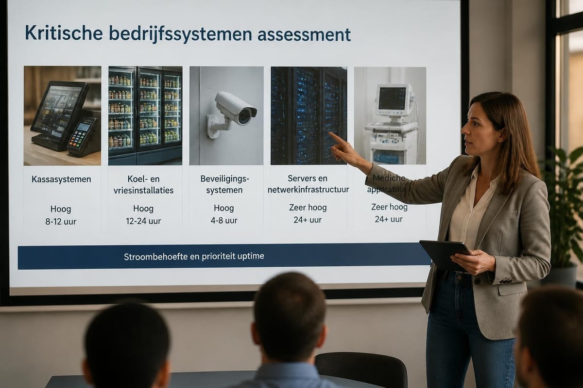 Bedrijfsspecifieke noodstroom behoeften