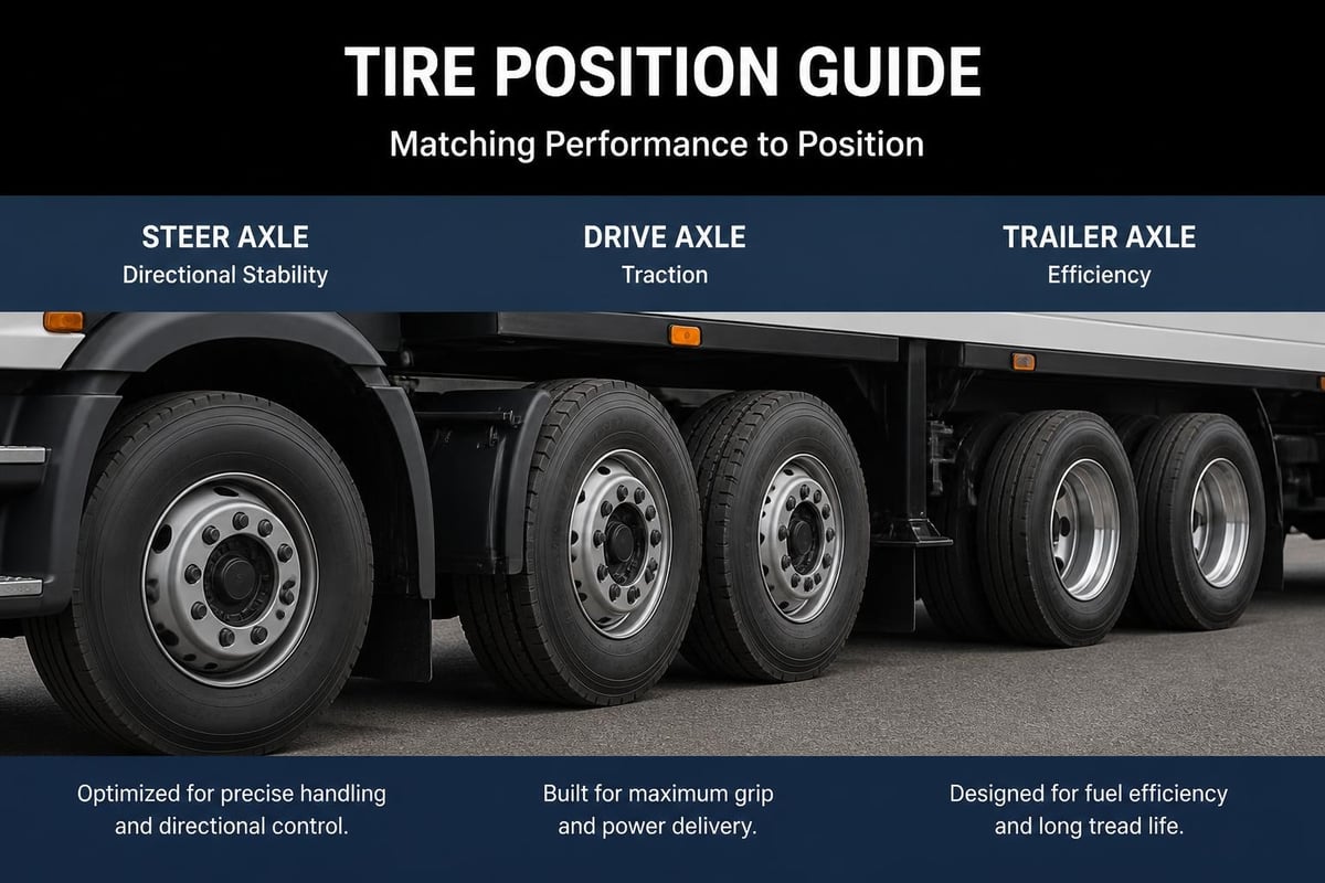 Truck tire positions