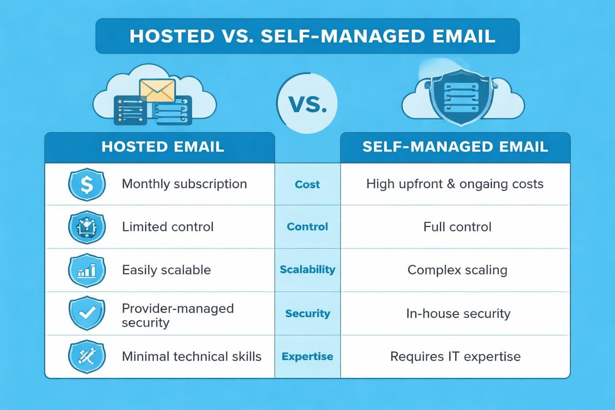 Email system decision framework