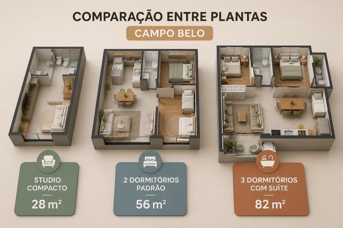 Tipologias de apartamentos