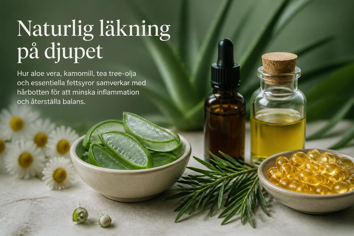 Naturliga ingredienser hårbottenvård