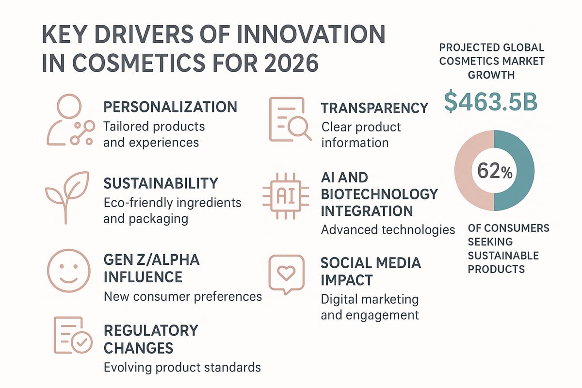 The Cosmetics Landscape in 2026: Key Drivers of Innovation
