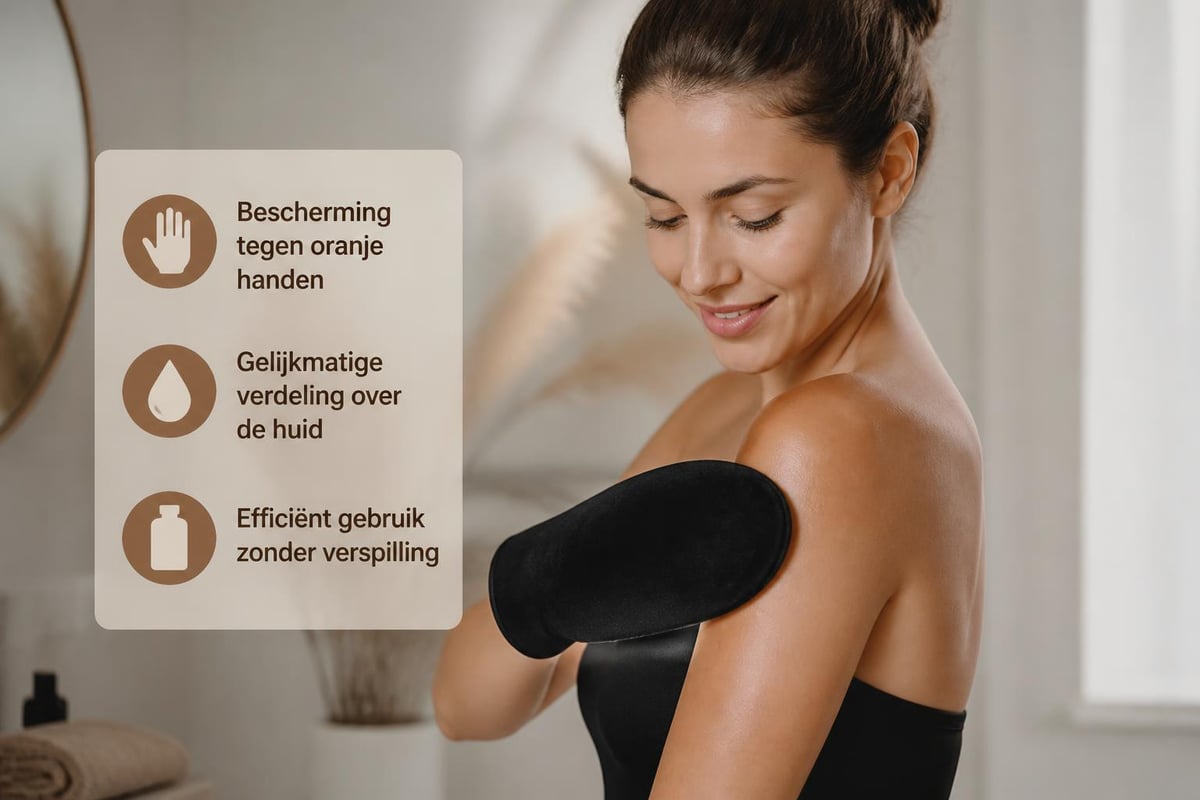 Hoe een tanning mitt werkt