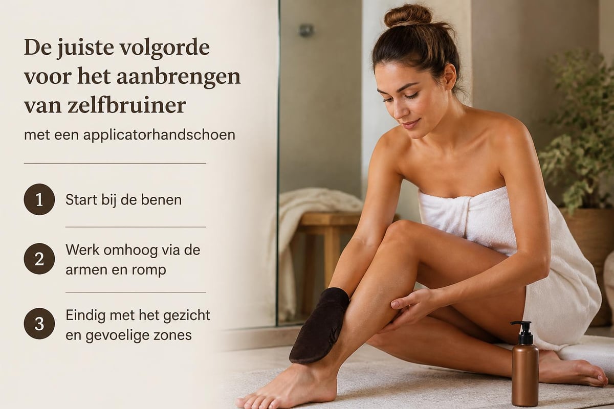 Zelfbruiner aanbrengen per lichaamsdeel