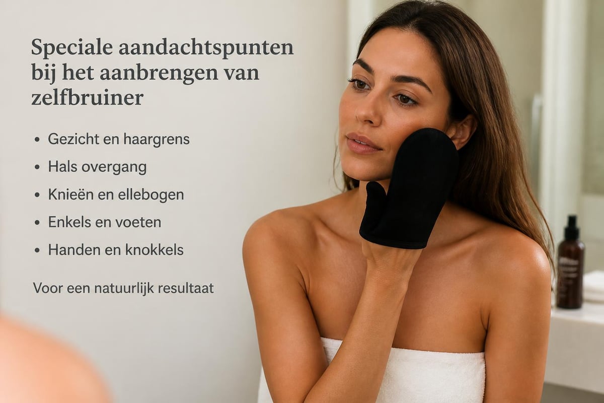 Moeilijke zones bij zelfbruiner