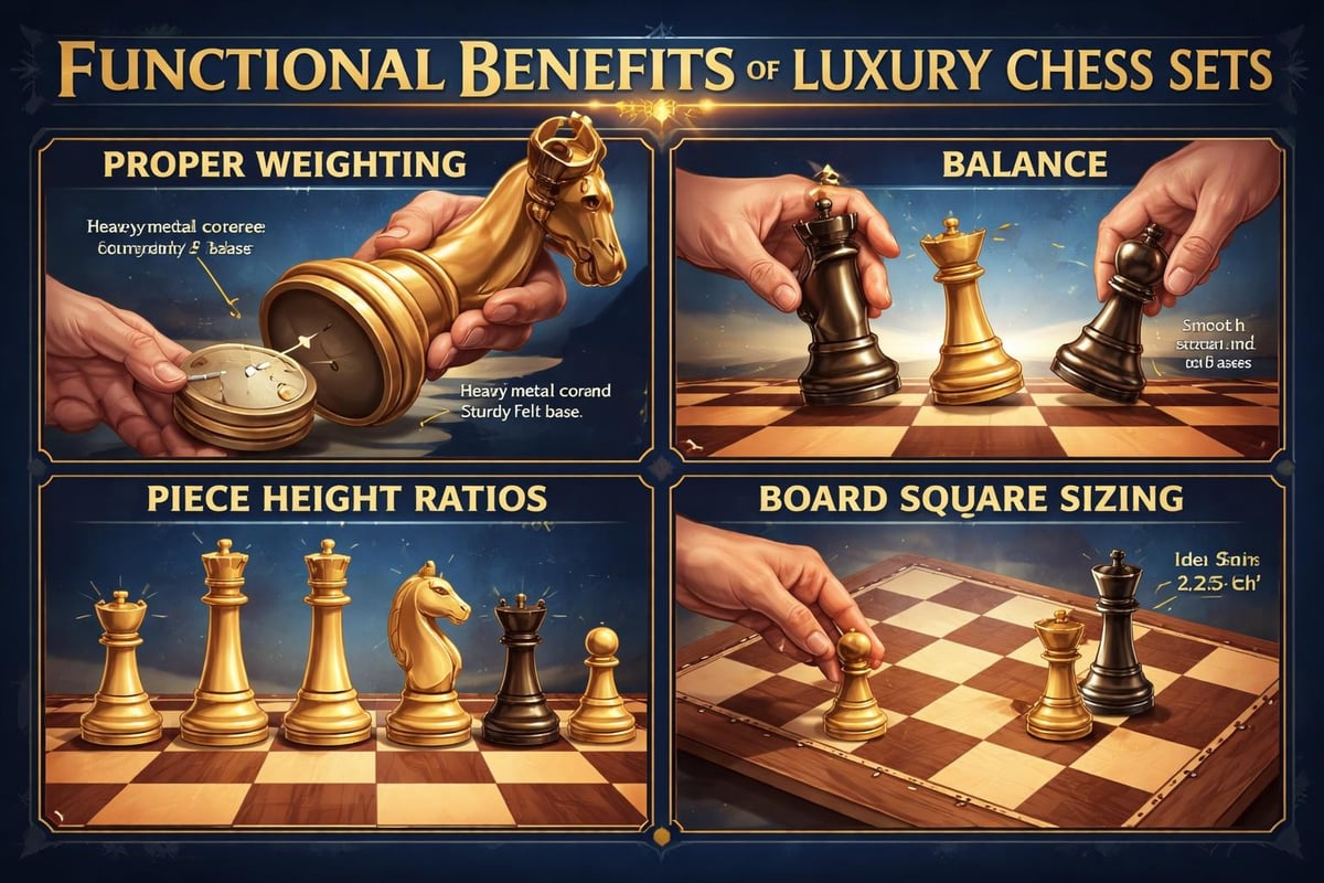 Chess set playability features