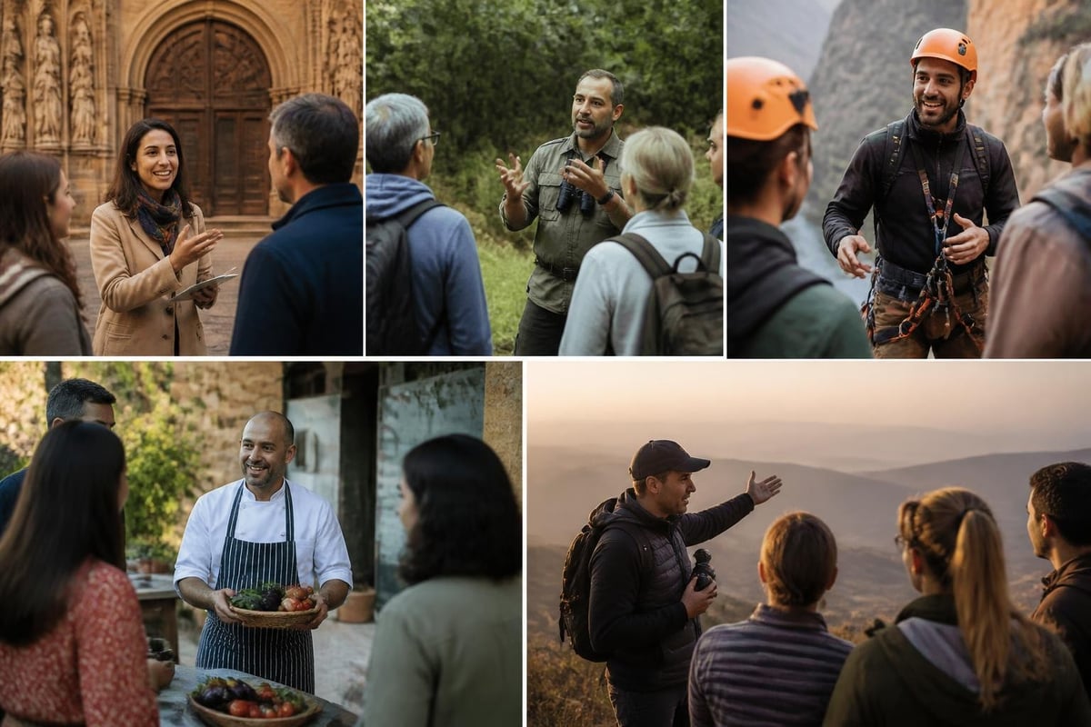 Specialized tour guide knowledge areas