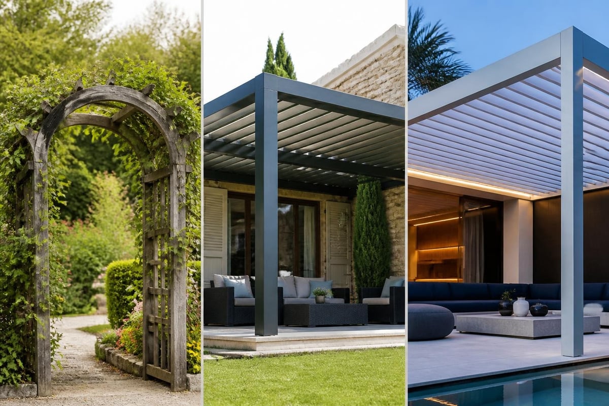 Evolution of pergola designs