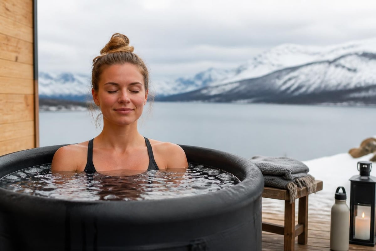 Cold plunge temperature progression