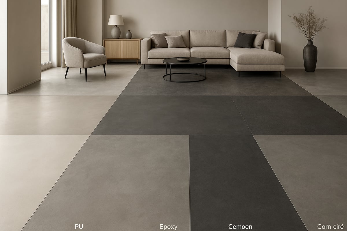 Overzicht van de populairste gietvloertypes in 2025