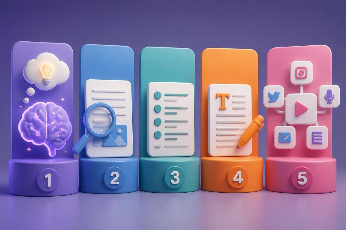 Content workflow stages