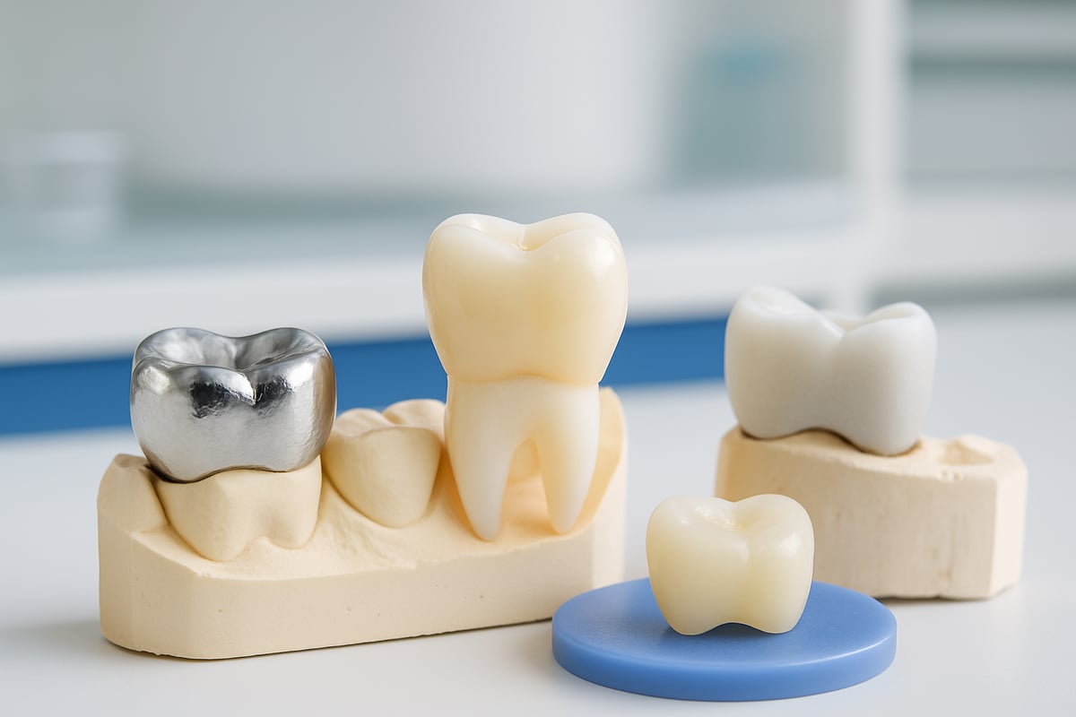 Vrste zobnih kron in njihove cene v letu 2025