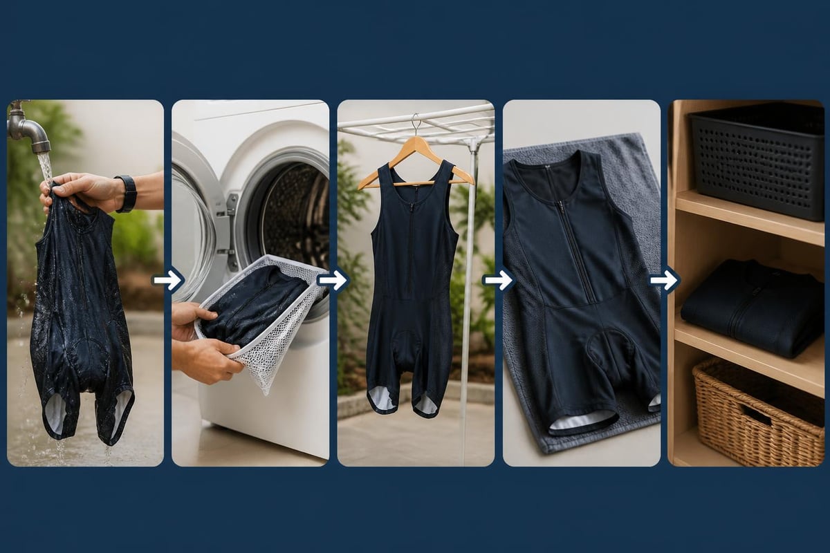Tri suit care process
