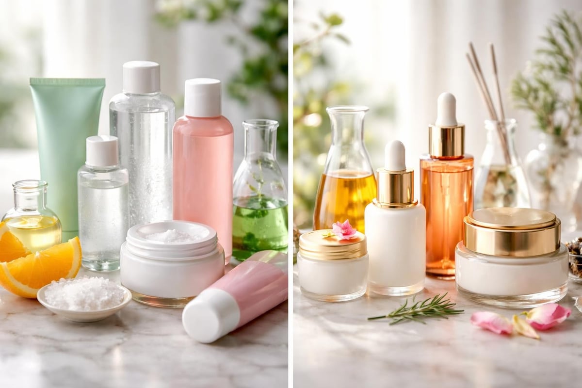 Mass market versus luxury skincare