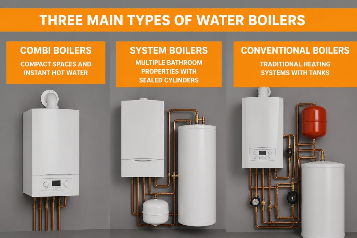 Water boiler types comparison