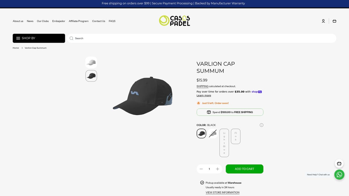 7 Best Padel Hats for Style and Comfort in 2025 - Varlion Cap Summum