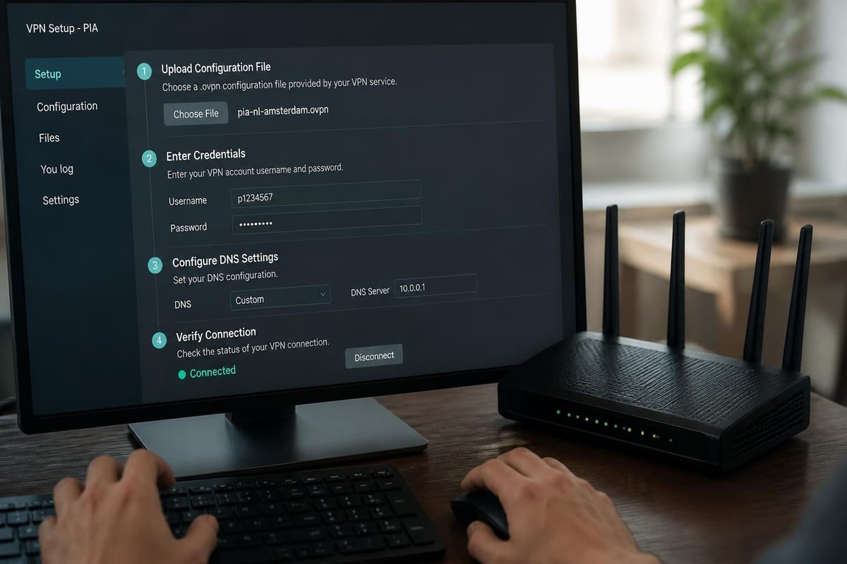 OpenVPN configuration workflow