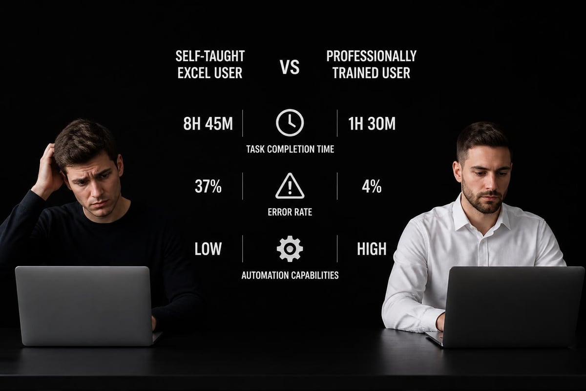 Excel skills gap analysis